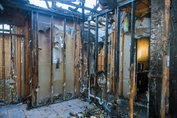 Professional Fire Damage Repair technician working in Northwest Harbor, NY